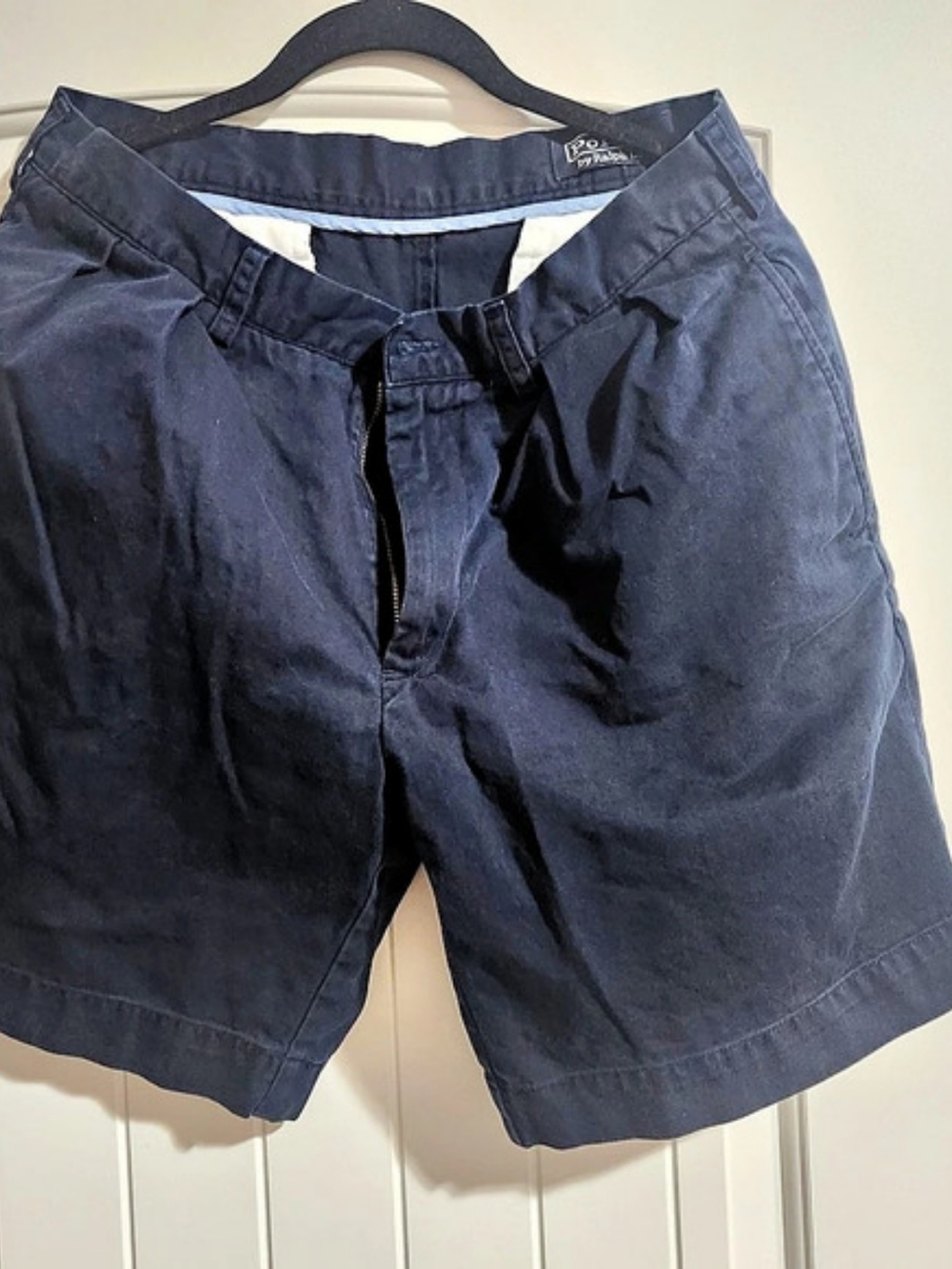 Polo by Ralph Lauren Classic Fit Pleated 9" Men's Blue Shorts Waist 34